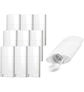 Sxminer 10 Pack 2.5 oz Empty Deodorant Containers 75ml White Oval Twist-Up Refillable Tubes Botto...
