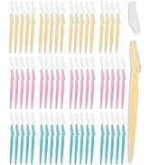 Eyebrow Razor for Women, 60 Pcs Dermaplaning Razor for Women Face, Multipurpose Face Razors for W...