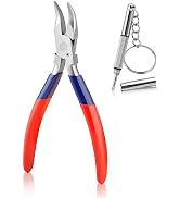 GOLD DEER Bent Nose Pliers Eyeglasses Repairing Plier Nose Pad Pliers Adjusting Eyeglass Arms Fra...