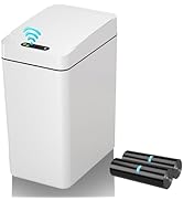 kaylowe Automatic Bathroom Trash Can 2.6 Gallon Touchless Motion Sensor Garbage Cans Small Slim S...