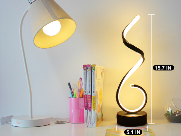usb spiral table lamp