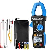BTMETER 3-Phase True-RMS Power Clamp Multimeter with 9999 Counts, AC/DC Voltage & Amperage, KW/HP...