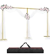 GLOSHOOTING Heavy Duty Backdrop Stand 10x20ft, Pipe and Drape Backdrop Stand Kit, Adjustable Meta...