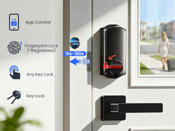 Veise Fingerprint Smart Door Lock