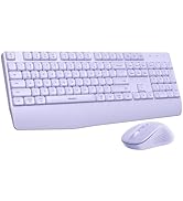 seenda Wireless Bluetooth Keyboard Mouse Combo, COE200 Ergonomic Keyboard with Wrist Rest, Silent...