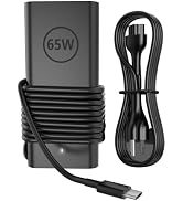 Slim 65W USB C Laptop Charger Compatible with Dell Pro 14 13 16 Plus DB04250 DB04255 DB06250 DB16...