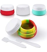 Cosywell Small Travel Containers for Toiletries 20ml TSA Approved Silicone Cream Jars Refillable ...