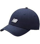 New Balance Men's and Women's 6-Panel Curved Brim Cap, Lifestyle and Athletic Wear, One Size Fits...