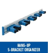 Unger Professional Hang-Up 5-Bracket Storage Organizer – Home, Basement, or Garage Tool Organizer...