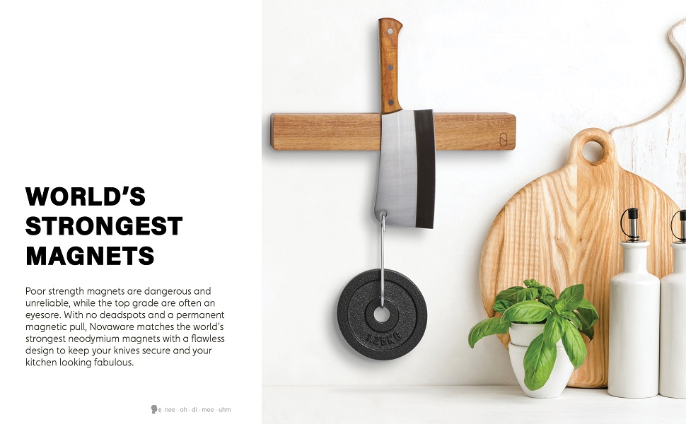 Magnetic Knife Holder for Wall, Knife Magnetic Strip, Knife Magnet, Magnet Knife Holder Strip