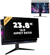 Yamaya 2Pcs Laptop Privacy Screen 23.8 Inch, Removable 16:9 Aspect Filter Screen Protector for 23...