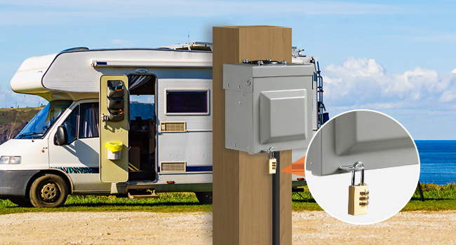 H01OB06 50 Amp RV Power Outlet Box