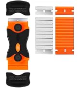 Razor Blade Scraper Tool, Double Edged Razor Blade Scraper Set with 20 Pcs Blades, Glass Paint Re...