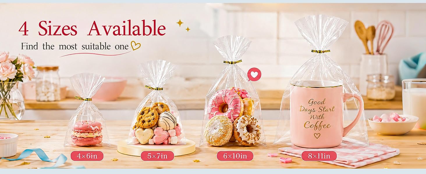 clear cookie bags