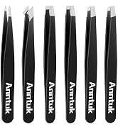 Tweezers Set, Surgical Grade Stainless Steel Eyebrows Tweezers, Also Great Precision for Facial H...