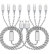 10ft Multi Charging Cable, 2Pack 4 in 1 Long Multiple Charging Cord,Multi Chargers for All Device...