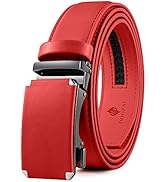 DOOPAI Belt Men, Ratchet Belt Dress Adjustable 1 3/8" Genuine Leather Designer Belt, Size Length ...
