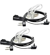 TIDRADIO Walkie Talkie Earpiece with Mic 2 Pin Acoustic Tube Headset TD-M8s TD-V2 TD-H3 TD-H8 H-7...