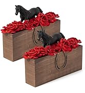 R HORSE Derby Horse Racing Table Decorations - 2 Pack Vintage Derby Party Centerpieces for Table,...