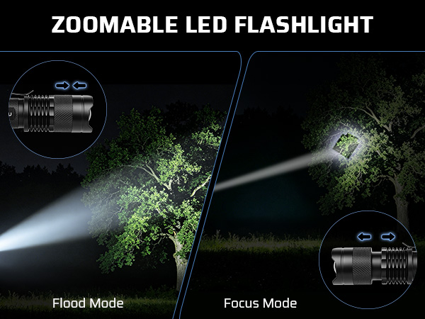 ZOOMABLE LED FLASHLIGHT