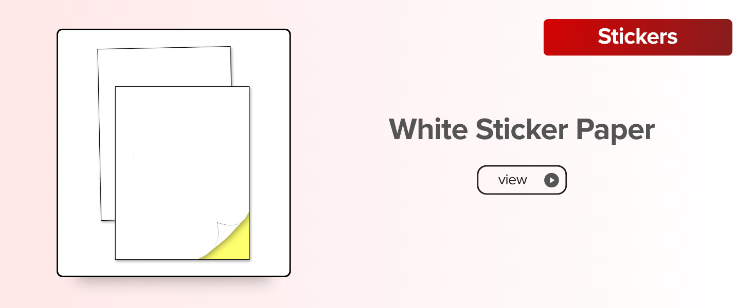 White Sticker Paper