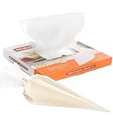 GEMLON Disposable Piping Bags – 18 Inch Large Clear Pastry Bags (100PCS) for Cake & Cookie Decora...