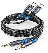 LERTOSEN USB C to 3.5mm Audio Aux Jack Cable, (2-Pack) Type C Adater to 3.5mm Headphone Car Stere...
