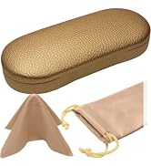 MyEyeglassCase Hard Glasses case - Small Chic Sunglasses with easy opening lip - Women Eyeglass w...