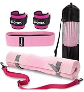 Gonex Barbell Pad Set for Squats Hip Thrusts Upgraded Bar Neck Pads Workout Foam Weightlifting Cu...