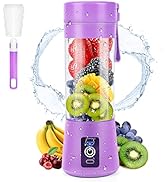 MIAOKE Portable Blender, Personal Mini Juice, USB Rchargeable Juicer Cup with Six Blades in 3D, S...