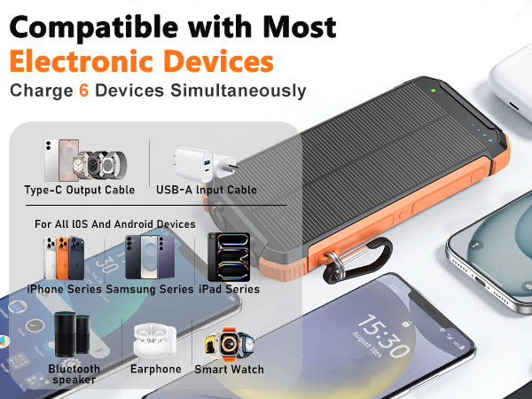 portable solar charger solar charger for cell phone solar power bank fast charging solar powered