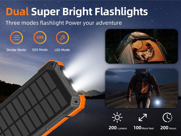 dual super bright flashlights