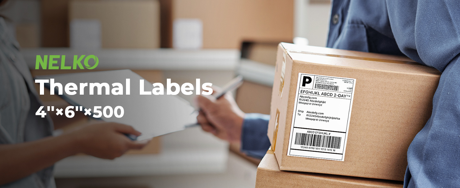 NELKO 4×6 Thermal Labels for Thermal Printer