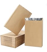 EUSOAR Foil Hamburger Wrappers, 100pcs 4.7"x8.6"x1.6" White Aluminum Foil Sandwich Bags, Oilproof...
