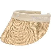 Raffia Sun Cap Visor Petra