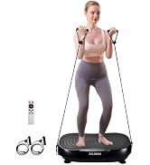 EILISON Glory Vibration Plate Exercise Machine - Lymphatic Drainage Whole Body Workout Vibration ...