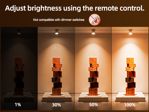 Dim by remote control