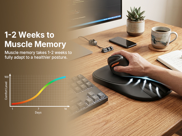 posture arm hand support pad memory foam comfortable gaming setup