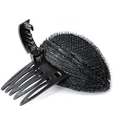 Black Puff Hair Head Cushion Hair Volume Clips Fluffy Hair Pad Sponge Clip Bun Comb Bump It Up Vo...