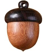 Brown Wooden Travel Pill Case, Solid Wood Medicine Pill Box, Mini Granule Storage Box for Outdoor...