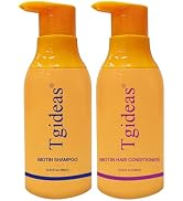 Tgideas Anti-Thinning Biotin Shampoo & Conditioner Set for Thinning Hair Women and Men Hair Loss-...