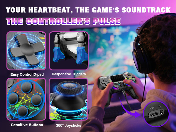 Wireless Controller for PS-4