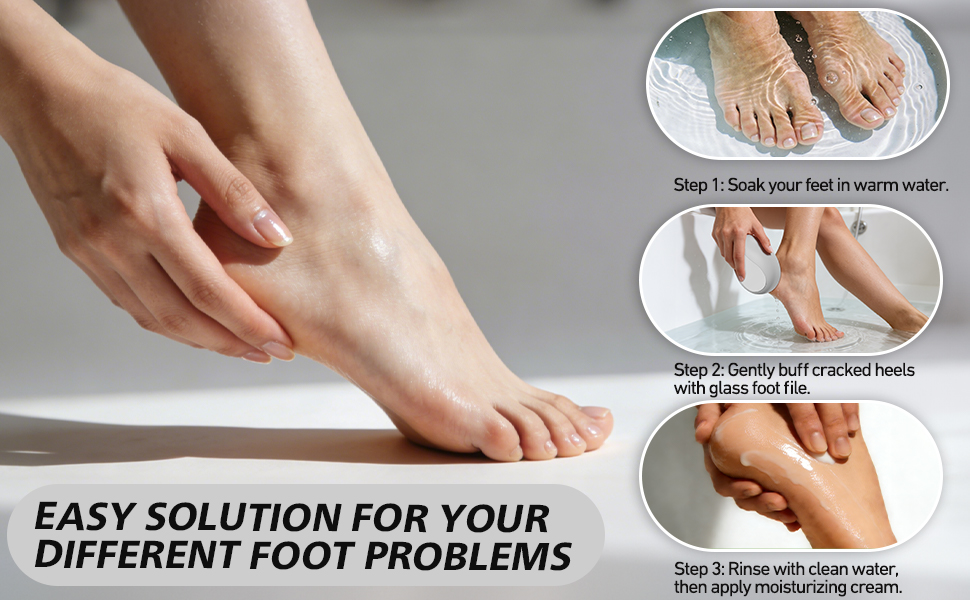 foot file callus remover for feet glass foot scraper scrubber dead skin removal for cracked heels