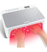 MEKK UV LED Nail Lamp,Luxury UV Light for Gel Nails,Two Hand Cordless UV Nail Lamp with Special R...