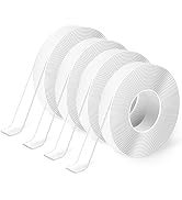 Art3d Double-Sided Tape Heavy Duty (4-Roll of 10FT), Removable, Traceless, Washable, Reusable - M...