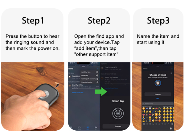 tracker tag iOS only key finder locator sound luggage tracking tags suitcases worldwide replaceable
