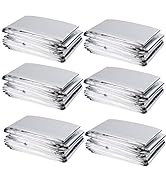 winemana 6 Pack Large High Silver Reflective Mylar Film, 83x 63 in, High Reflectivity, Keep Warm,...