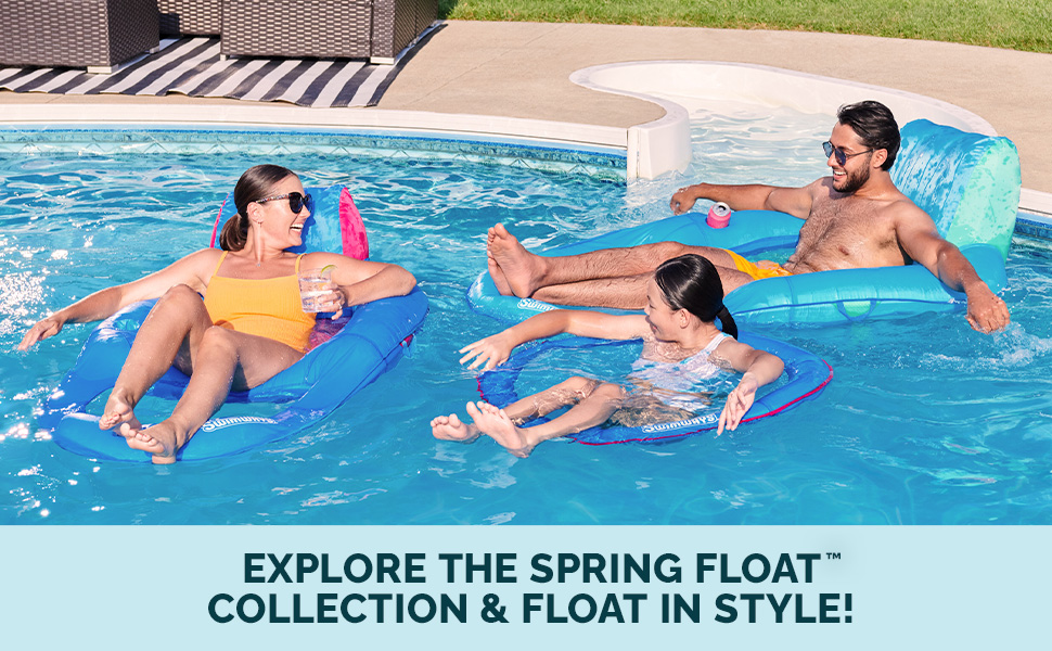 SwimWays Spring Float Premium Collection of Adult and Child Pool Floats
