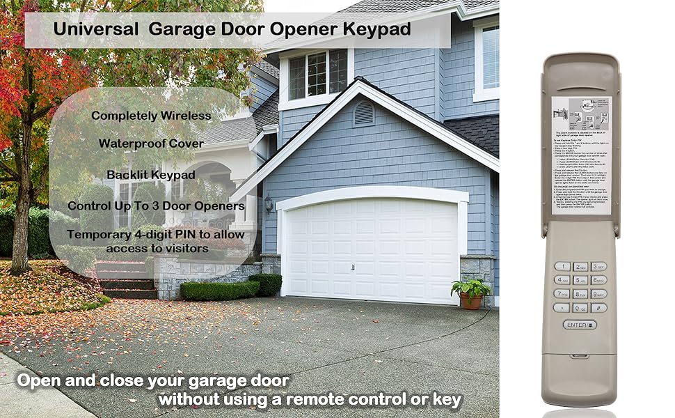 universal Garage Door Keypad G940EV-P2, 878MAX, 877MAX, 877LM, CMXZDCG440