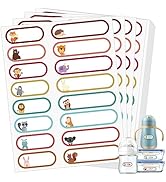 480 Pcs Baby Bottle Labels for Daycare, Waterproof Name Labels Self-Laminating, Write-on School N...